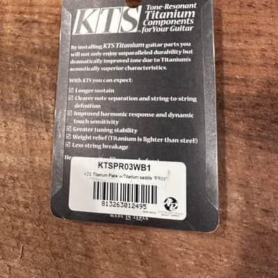 KTS PR-03WB-1 Bass Bridge With Standard Saddles For Jazz Bass - TITANIUM image 2