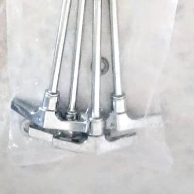 Gibraltar BASS DRUM TENSION RODS WITH WASHERS (4 PACK) - CHROME image 2