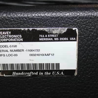 Peavey 5150 Script Logo Head - Black  (1995) image 14