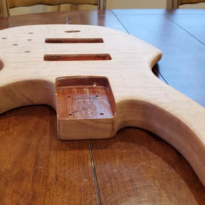 Warmoth G5 Unfinished Bass Body Mahogany w/Flame Maple Top 5 String image 5