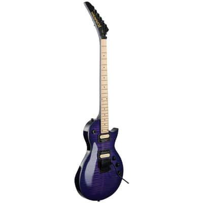 Kramer Assault Plus Electric Guitar, Transparent Purple Burst image 4