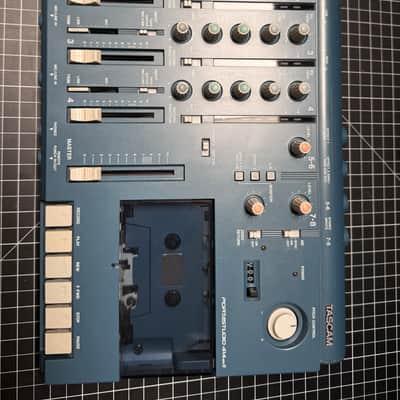 TASCAM Portastudio 414 MKII 4-Track Cassette Recorder 1990s Blue image 4