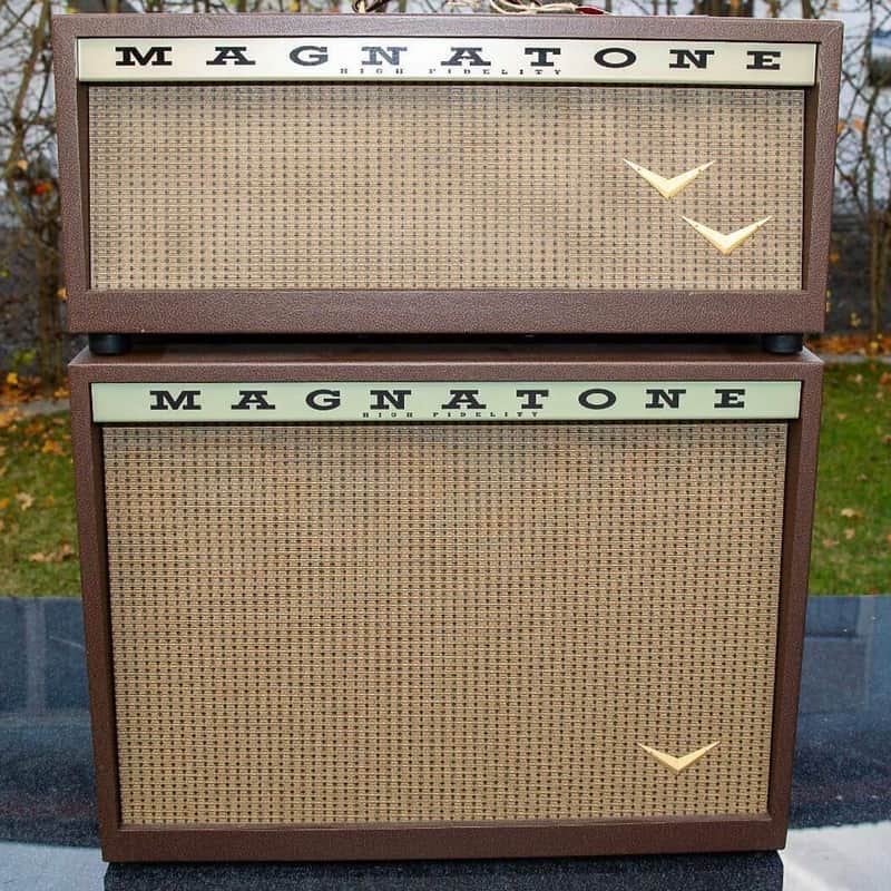 Magnatone Twilighter Stereo 22+22-Watt 2x12" Guitar Amp Half Stack image 1