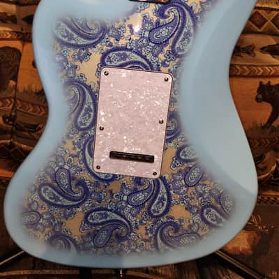 Jazzmaster Handcrafted Blue Paisley with Classic Fender Pickups Jazzmaster 2025 - High Gloss image 9
