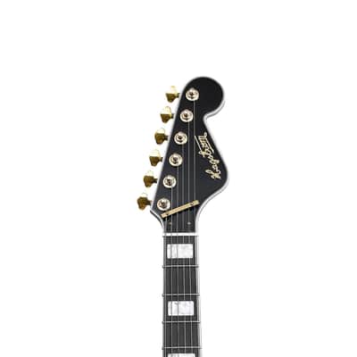 Hagstrom '67 Viking II Hollowbody Electric Guitar - Black Gloss image 6