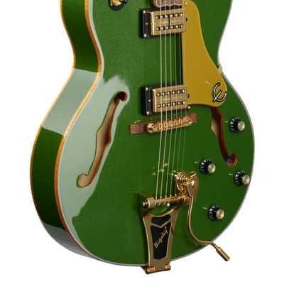 Epiphone Emperor Swingster Hollowbody Electric Guitar Forest Green Metallic image 9