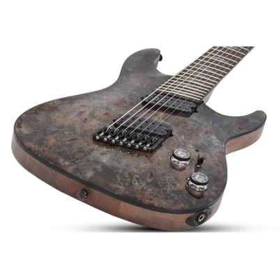 Schecter Omen Elite-7 Multiscale 7-string Electric Guitar - Charcoal image 5