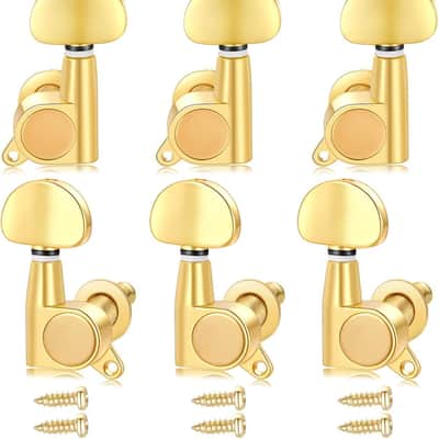Guitar Tuning Pegs 6 Pcs 3l3r Acoustic Guitar Tuner Guitar Pegs Guitar Parts Guitar Machine Heads Knobs Guitar Replacement Buttons Knobs image 1