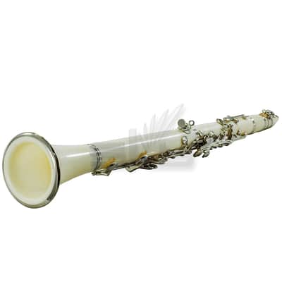 SKY Music High Quality Bb White Clarinet Package Nickle Silver Keys German Style image 3