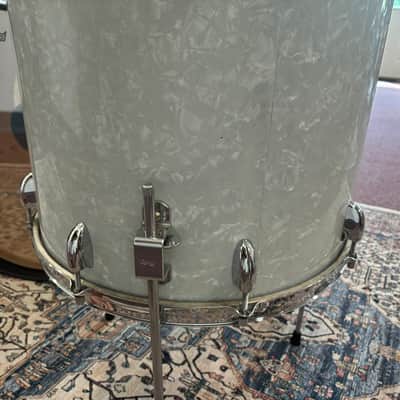 Walberg & Auge Perfection 4-Piece Drum Set, Snare - White Marine Pearl - Super Rare image 8