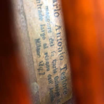 Carlo Antonio Testore (Copy) Antique Violin c. Mid-19th Century image 12