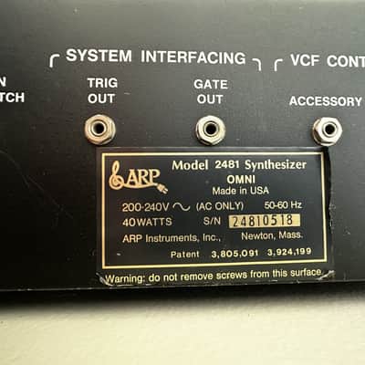 ARP Omni Polyphonic Analog Synthesizer 1975 - 1977 (Serviced / Warranty) image 2