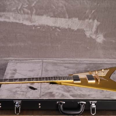 ESP LTD Kirk Hammett Signature KH-V Metallic Gold image 17