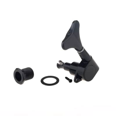 Musiclily 2+2 Set Electric Bass Sealed String Tuning Pegs Keys Machines Heads Tuners,Black image 3