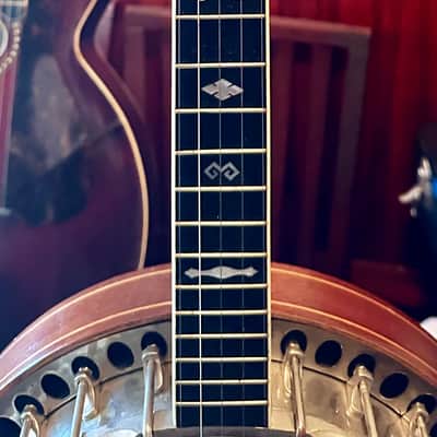 Barnes and Mullins London vintage five string resonator Mahogany image 5