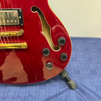 Used Peavey JF-1 Hollowbody Electric Guitar Transparent Red image 10