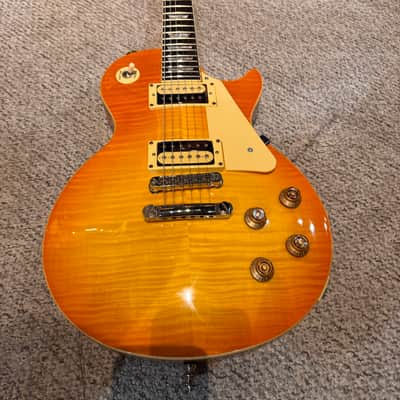 Epiphone Les Paul Standard Plus Top 2003 Trans Amber image 3