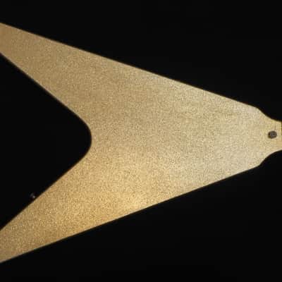 1999 Burny Japan Flying V LV-115KK L’Arc-en-Ciel Ken Signature Sparkle Gold w/gigbag image 6