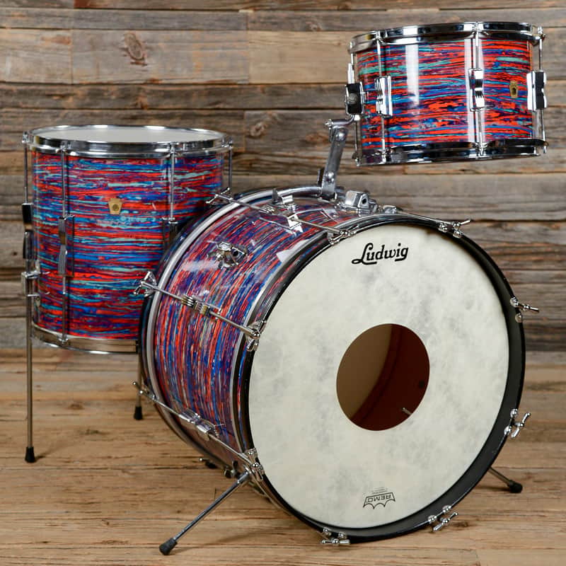 Ludwig No. 996-1 Club Date Outfit 12" / 14" / 20" Drum Set 1960s image 10