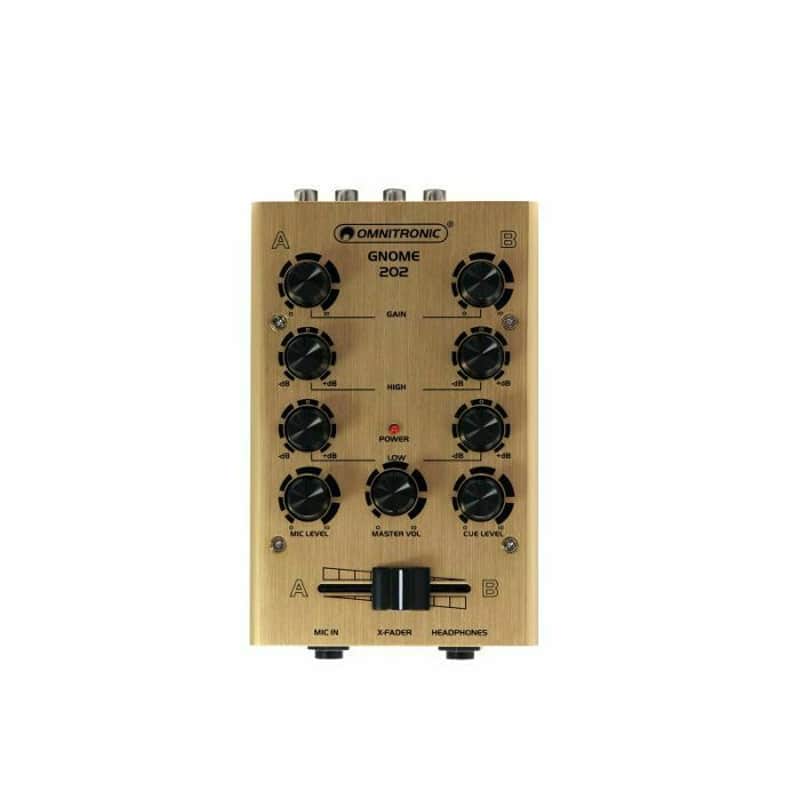 Omnitronic Omnitronic 202 2-Channel Mini DJ Mixer (gold) (B-ST…