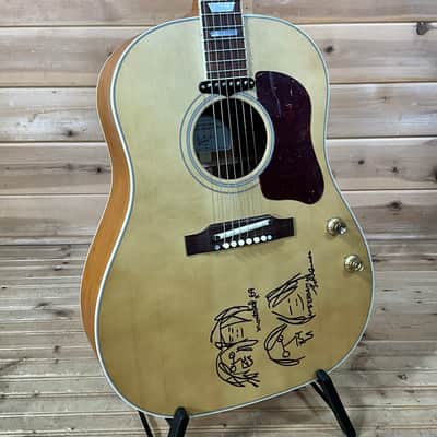 Gibson Custom 70th Anniversary John Lennon 1962 J-160E Museum Limited Edition Acoustic Guitar - Natural image 1