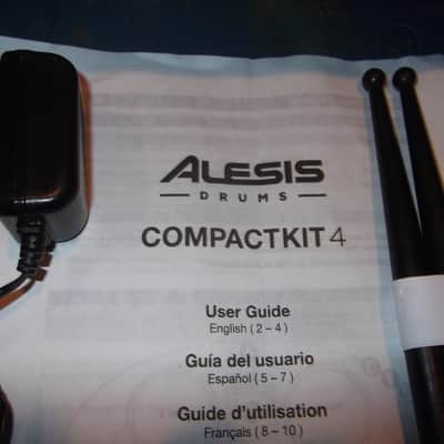 Alesis CompactKit 4 Tabletop Electronic Drum Pad Kit Complete W/ Manual image 4