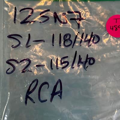 1950s RCA 12SN7GT Vintage Clear Glass Black Plate Tube! T489 image 7