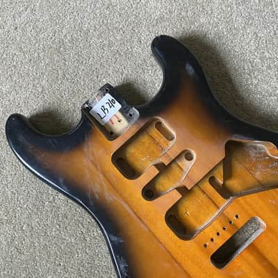 Tobacco Burst Basswood Solid Stratocaster Style Guitar Body image 4