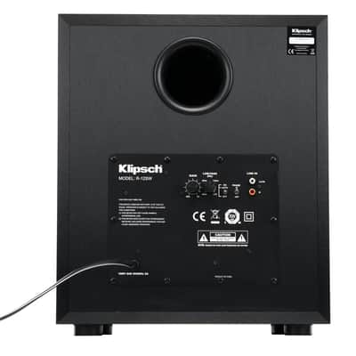 Klipsch Reference R-12SW 12  400W All-Digital Powered Subwoofer, Brushed Black Polymer Veneer image 10