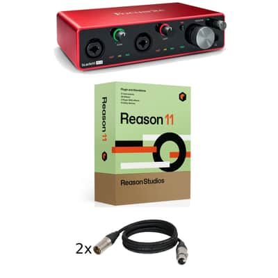 Focusrite Scarlett 4i4 3rd Gen Bundle with Ableton 11 + x2 XLR Cables, 3-metres image 1