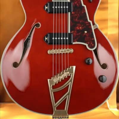 D'Angelico Excel 59 Fully Hollow Single Cutaway, Viola w/Case DAE59VIOGT image 10