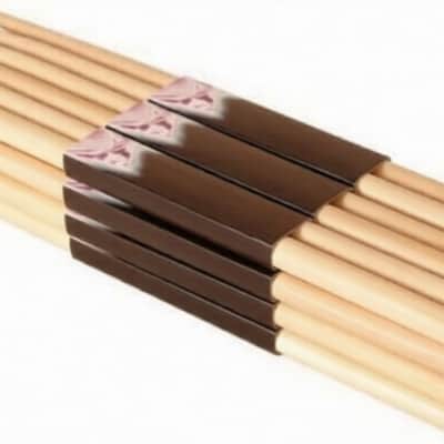 Hickory 7A Nylon Tip Drumsticks, 12 Pairs image 1