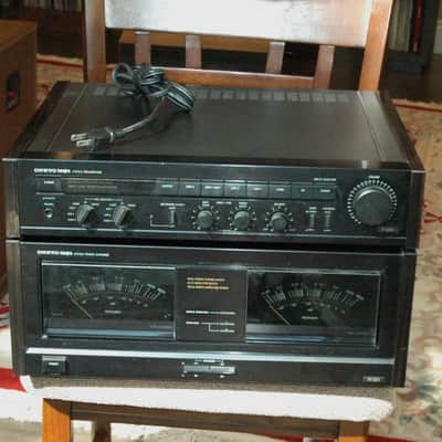Onkyo P-304 Stereo Preamp and Onkyo M-504 Stereo Amp image 2