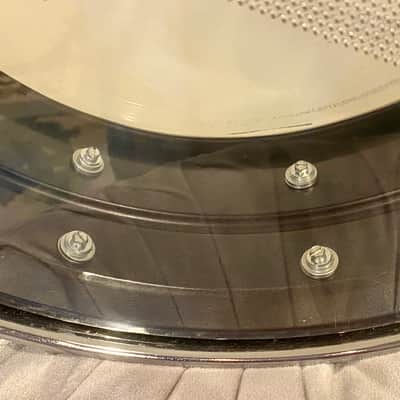 90s Ludwig Black Beauty  5x14" 10-Lug Brass Snare Drum Black Nickel-Chrome Plated image 5