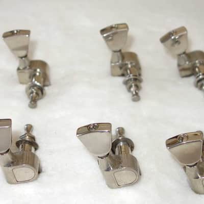 Vintage 1970s Gibson / Schaller M6 Keystone Tuners, Set of 6 (3x3) w/Bushings, Washers, & Screws!! image 10