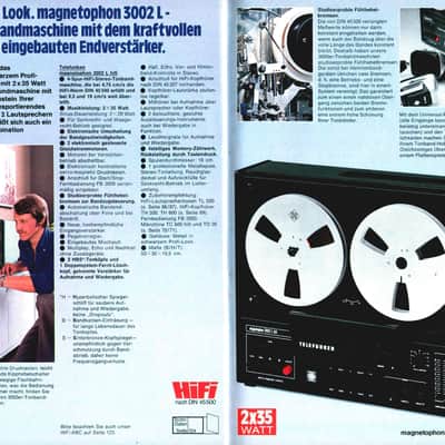 ! TELEFUNKEN magnetophon 3002 L hifi - reel to reel tape recorder - vintage - Made in Germany ! image 15
