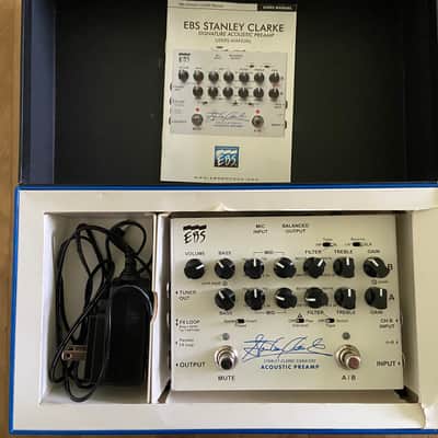 EBS Stanley Clark Signature Acoustic Preamp - White image 2