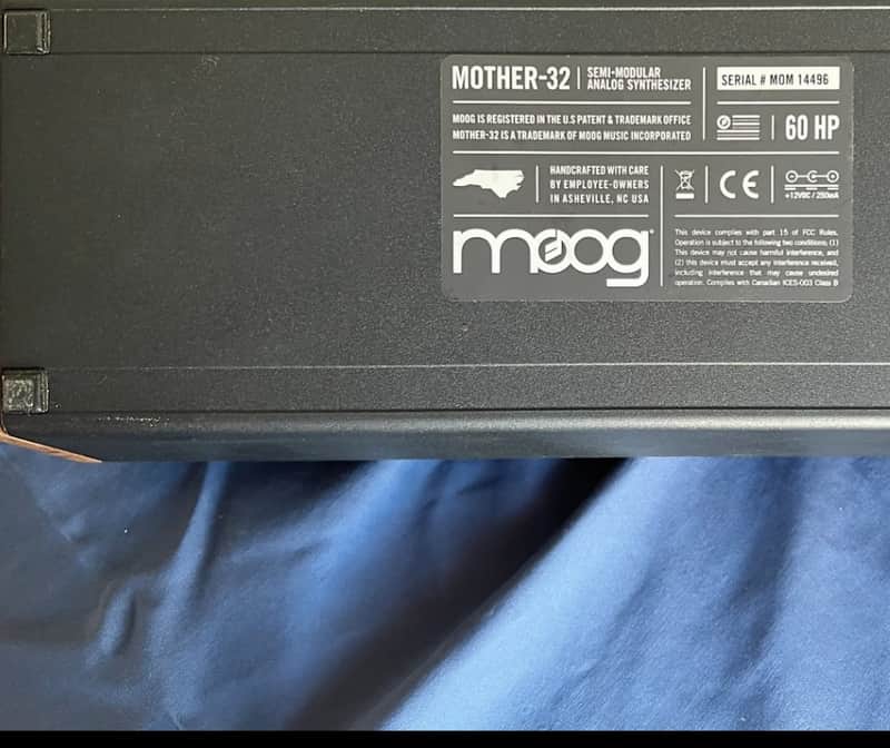 Moog Mother-32 Tabletop / Eurorack Semi-Modular Synthesizer 2015 - Present - Black image 1