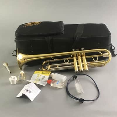 Jean Paul Brass Trumpet Band Orchestra Musical Instrument Original Case Extras Cleaning Kit image 8
