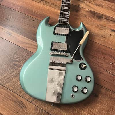 1964 Gibson SG Standard with Maestro Vibrola Pelham Blue image 7
