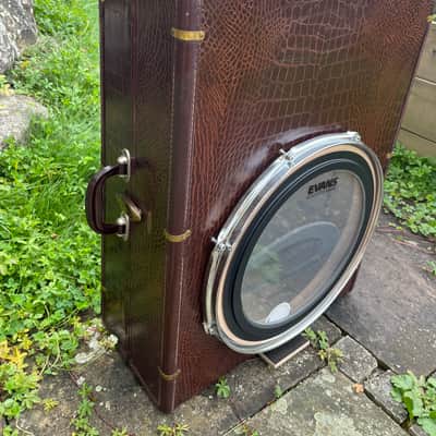 Drumsonite Vintage Samsonite Suitcase Kick Drum 16” – Unused image 14