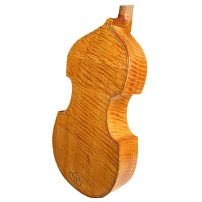 Baroque style profession maestro whole back 7 string 27" bass viola da gamba image 6