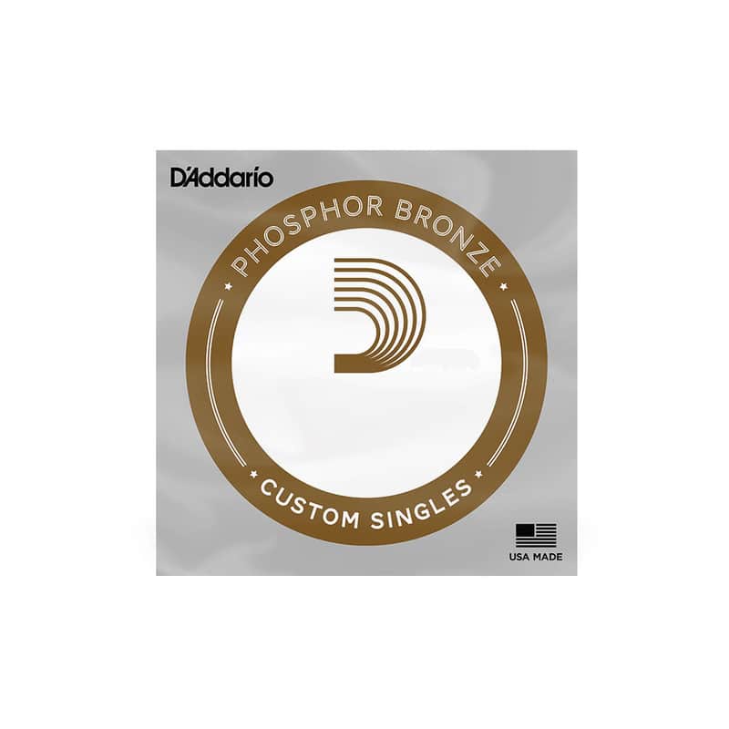 D'Addario - PB047 - Phosphor Bronze Wound Single Acoustic Guitar String .047 image 1