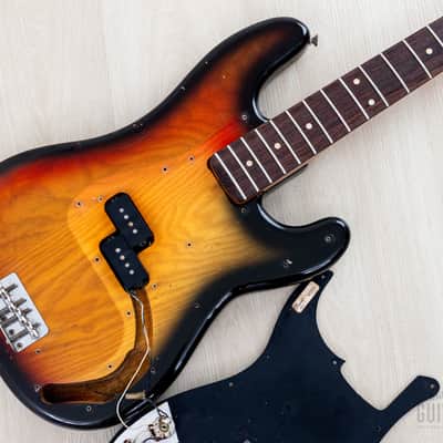 1978 Fender Precision Bass Sunburst Vintage Bass, 100% Original w/ Case image 24