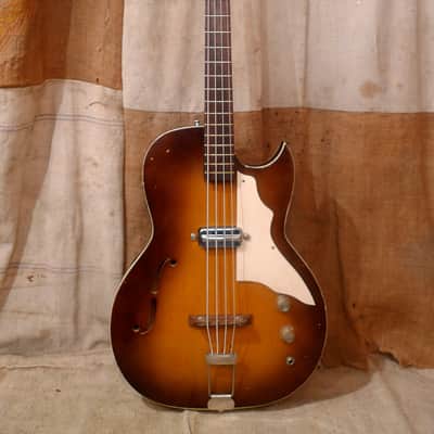 Kay Hollow Body Bass Guitar 1950's Sunburst image 1