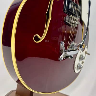 Mosrite Celebrity Hollowbody Electric Guitar W/ Case 1967 - Cherry Red image 4