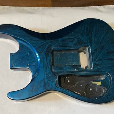 2000's Japan Jackson DKMG Dinky Cobalt Blue Swirl Guitar Body Floyd Ready image 12