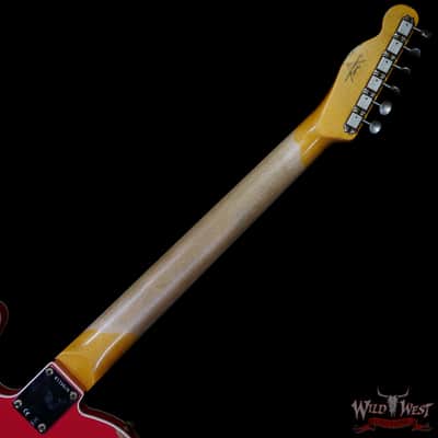 Fender Custom Shop 1962 Telecaster Custom Rosewood Slab Board Hand-Wound Pickups Heavy Relic Fiesta Red image 5