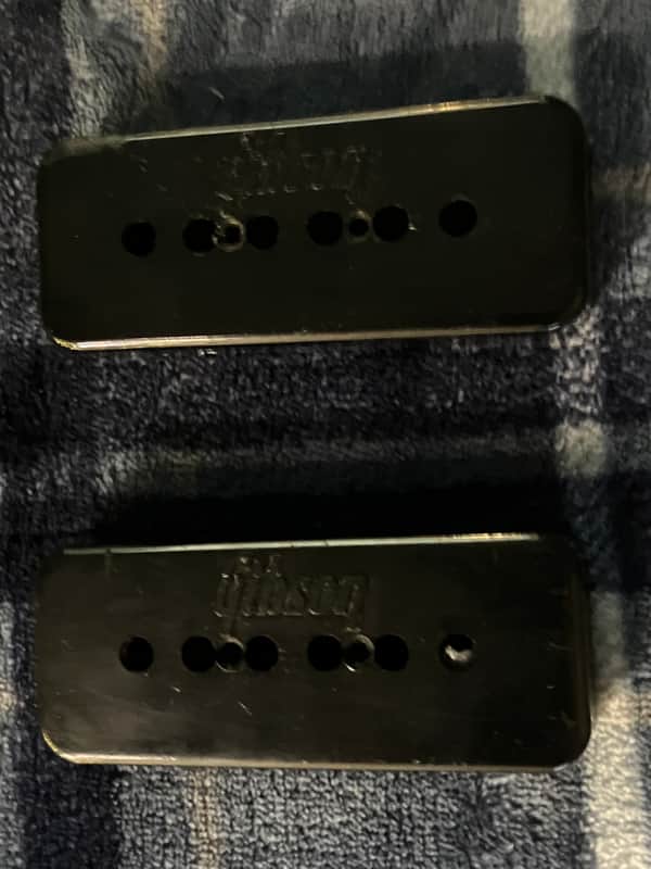 1970 1971 1972 Gibson EMBOSSED P-90 pickup covers SOAP BAR SG Special Les Paul Deluxe Special Pro image 1