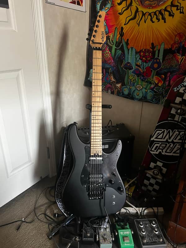Schecter Sun valley supper shredder sustainiac 2023 - Satin black image 1